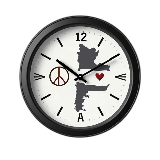 round, wall, clock, black, border, white, face, has transparent PNG cut-out