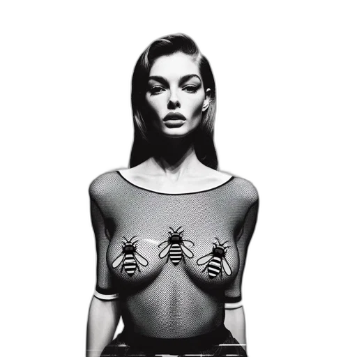 dress, jewelry, mask, crown, comic book art, photorealistic, concept art, monochrome transparent PNG cut-out
