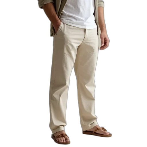 jacket, staff, 3d render, earth tones transparent PNG cut-out
