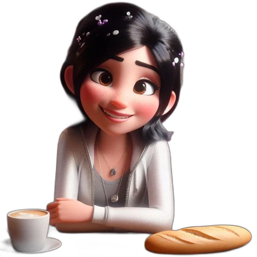 food, staff, jewelry, face, 3d render, cartoon, photorealistic, oil painting transparent PNG cut-out