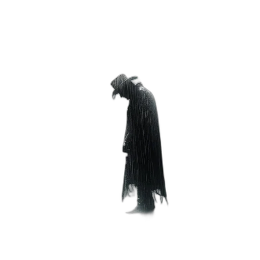 hat, mask, jacket, staff, concept art, comic book art, pixel art, 3d render transparent PNG cut-out