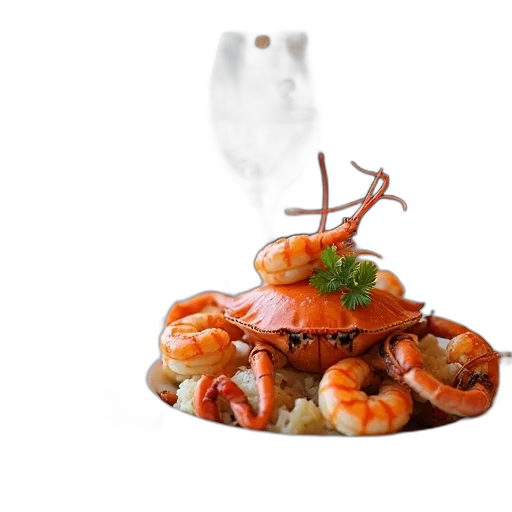 food, animal, crown, creature, 3d render, photorealistic, concept art, fog transparent PNG cut-out