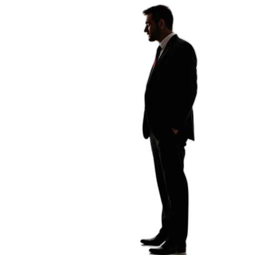 staff, jacket, face, photorealistic transparent PNG cut-out