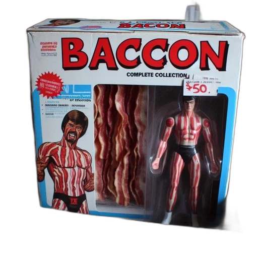 food, image, shows, complete, collection, box, labelled, baccon transparent PNG cut-out