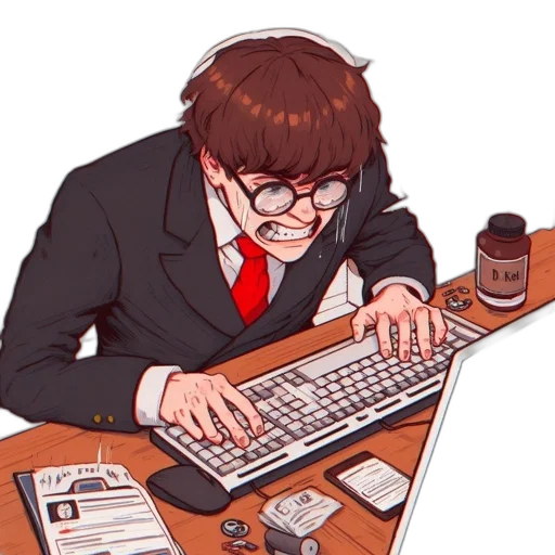 pixel art, concept art, comic book art, cartoon, inside, what, resembles, office transparent PNG cut-out