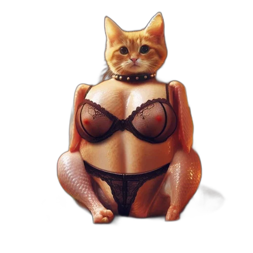 dress, animal, photorealistic, concept art, fantasy art, pixel art, turkey, wearing transparent PNG cut-out