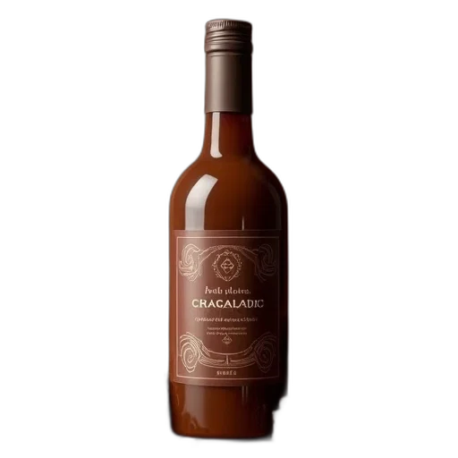 bottle, dark, decadent, caramel, sale, maisonmain transparent PNG cut-out