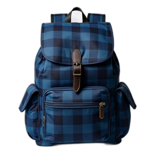 jacket, blue, black, plaid transparent PNG cut-out