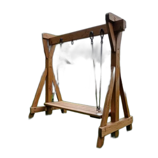 weapon, furniture, sword, staff, 3d render, photorealistic, wooden, swing transparent PNG cut-out