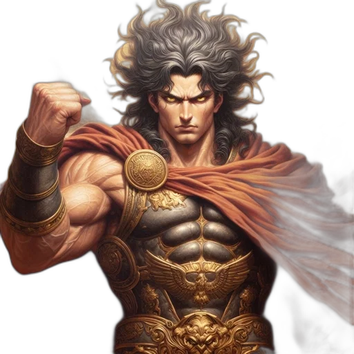 sword, fantasy art, concept art, comic book art, photorealistic, golden, earth tones, muscular transparent PNG cut-out