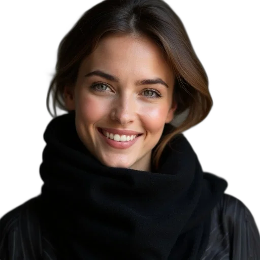 face, jacket, staff, jewelry transparent PNG cut-out