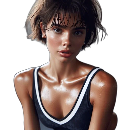 face, dress, hair, jacket, photorealistic, concept art, fantasy art, oil painting transparent PNG cut-out