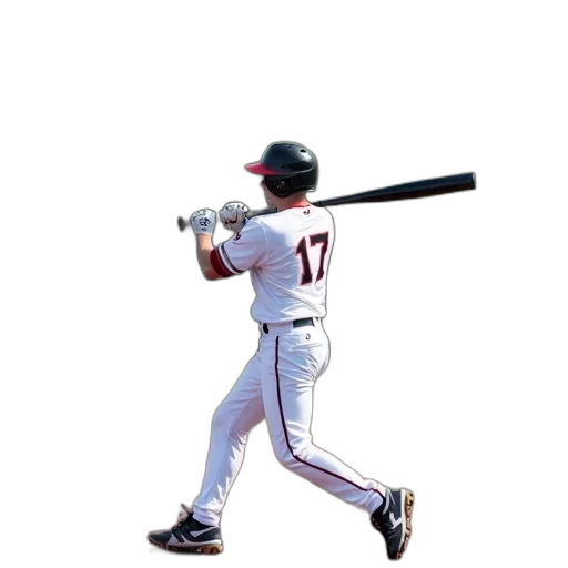 weapon, staff, sword, animal, photorealistic, pixel art, baseball, player transparent PNG cut-out