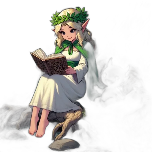 staff, dress, crown, hat, fantasy art, concept art, pixel art, watercolor transparent PNG cut-out