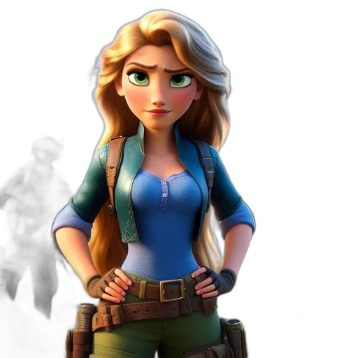 staff, jacket, weapon, concept art, 3d render, fantasy art, comic book art, animated transparent PNG cut-out