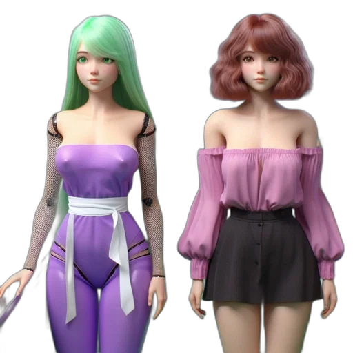 3d render, concept art, vaporwave, fantasy art, pastel, monochrome, colorful, neon transparent PNG cut-out