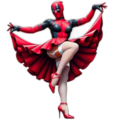 comic book art, concept art, 3d render, animated, superhero, warrior, character, red transparent PNG cut-out