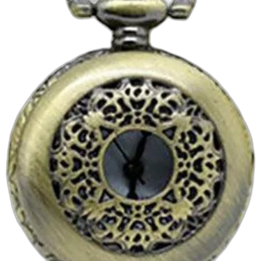 jewelry, staff, crown, vintage-style, pocket, watch, intricate, metalwork transparent PNG cut-out