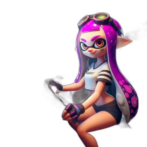 weapon, dress, staff, concept art, 3d render, vaporwave, pixel art, monochrome transparent PNG cut-out