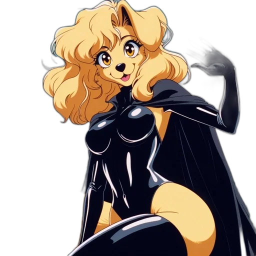 animal, anime, comic book art, cartoon, concept art, monochrome, animated, character transparent PNG cut-out