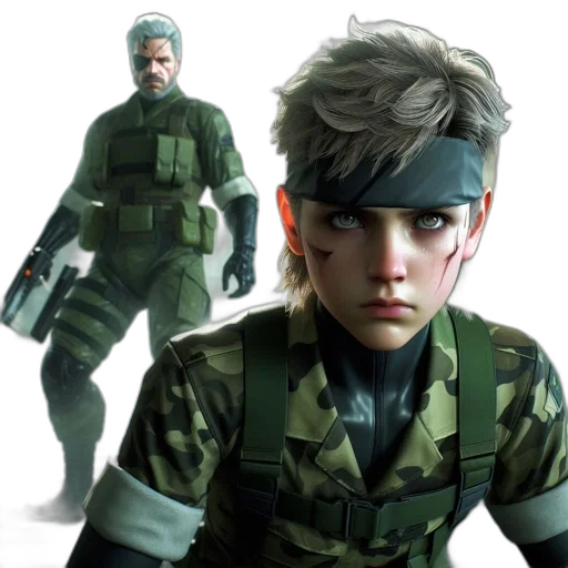 concept art, 3d render, cyberpunk, photorealistic, green, two, individuals, military transparent PNG cut-out