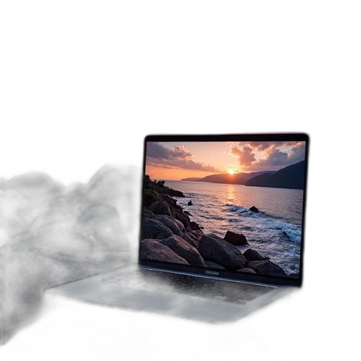 dragon, fog, fire, laptop, nature, wallpaper, screen, featuring transparent PNG cut-out