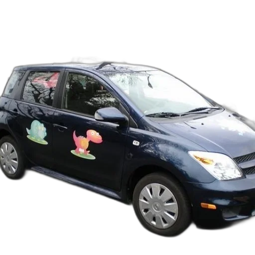 car, blue, dinosaur, stickers transparent PNG cut-out