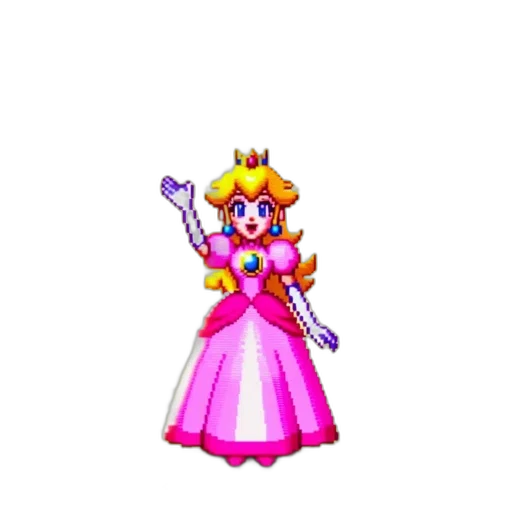 crown, staff, dress, weapon, pixel art, concept art, 3d render, vaporwave transparent PNG cut-out