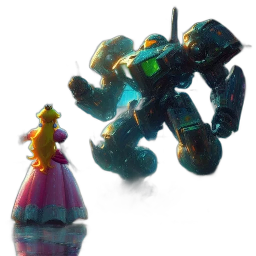 robot, weapon, dress, bottle, concept art, 3d render, pixel art, fantasy art transparent PNG cut-out