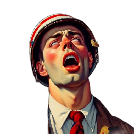 face, staff, hat, mask, photorealistic, comic book art, concept art, cartoon transparent PNG cut-out