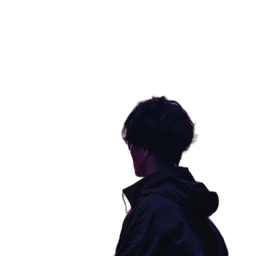 jacket, face, mask, creature, pixel art, photorealistic, 3d render, vaporwave transparent PNG cut-out