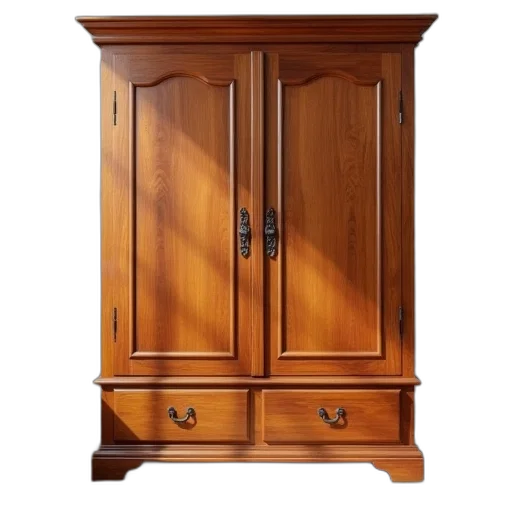 furniture, dress, staff, face, 3d render, photorealistic, cherry, wood transparent PNG cut-out
