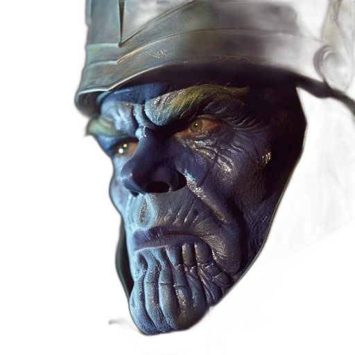 mask, face, hat, staff, concept art, fantasy art, photorealistic, 3d render transparent PNG cut-out