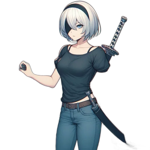 staff, weapon, sword, concept art, anime, pixel art, cartoon, monochrome transparent PNG cut-out