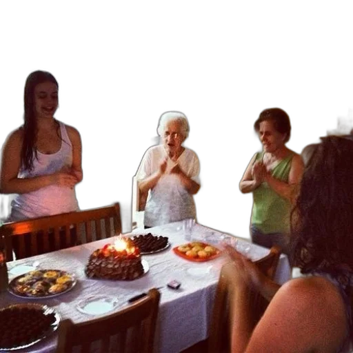 staff, food, fire, group transparent PNG cut-out