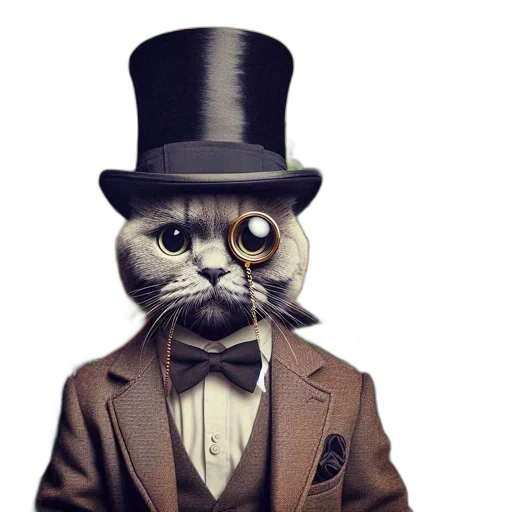mask, hat, staff, animal, photorealistic, concept art, 3d render, fantasy art transparent PNG cut-out