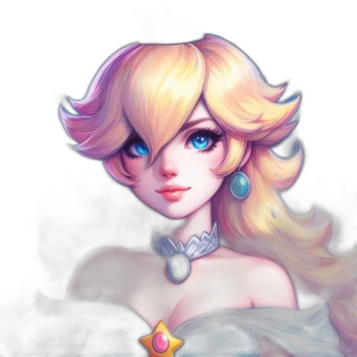 crown, face, dress, staff, fantasy art, watercolor, concept art, pixel art transparent PNG cut-out