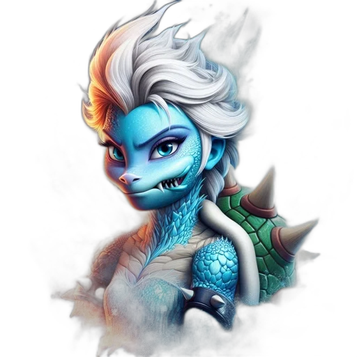 dragon, face, mask, fantasy art, concept art, pixel art, comic book art, blue transparent PNG cut-out