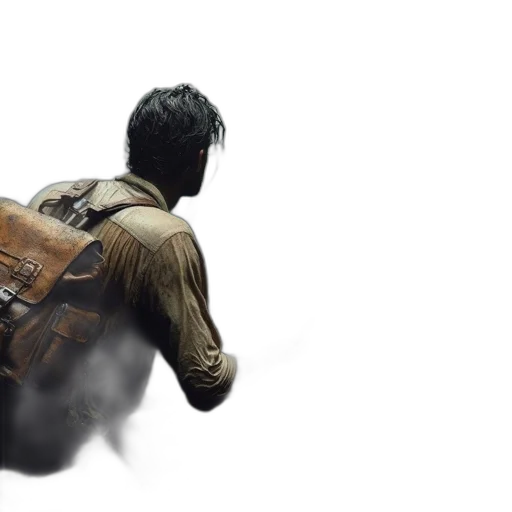jacket, weapon, concept art, 3d render, photorealistic, comic book art, man, dressed transparent PNG cut-out