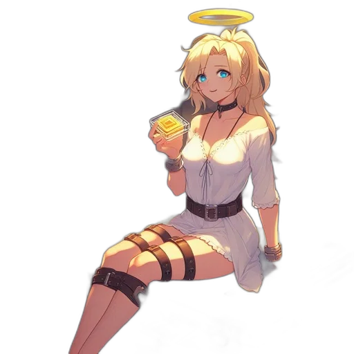 dress, food, staff, robot, anime, concept art, pixel art, watercolor transparent PNG cut-out