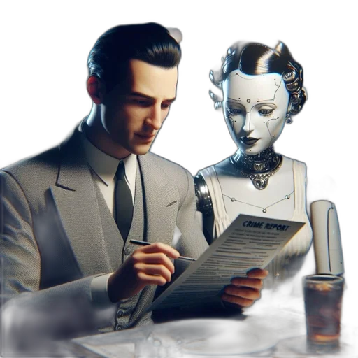 robot, face, concept art, 3d render, cyberpunk, comic book art, underwater, outer space transparent PNG cut-out