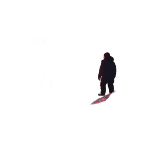 jacket, shoes, creature, sword transparent PNG cut-out