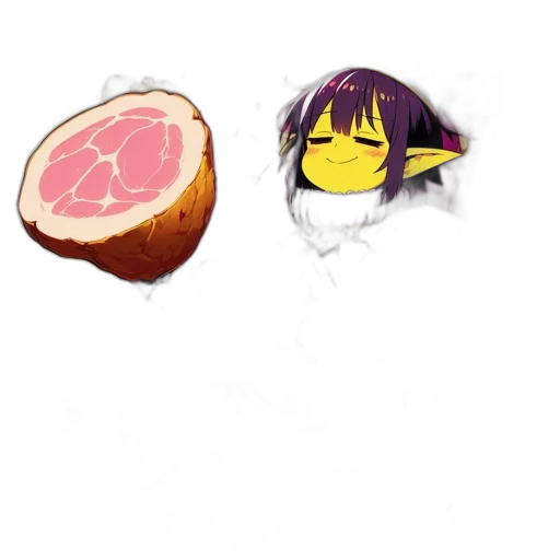 food, animal, weapon, creature, anime, pixel art, concept art, photorealistic transparent PNG cut-out