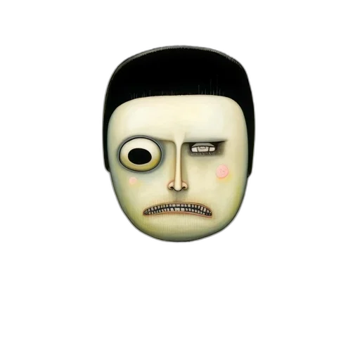 mask, face, robot, creature, 3d render, cartoon, photorealistic, concept art transparent PNG cut-out