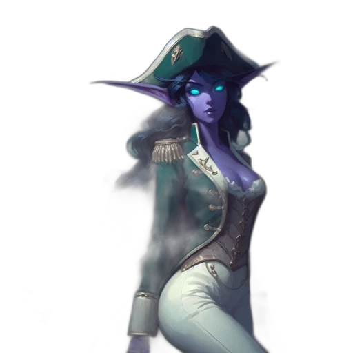 staff, hat, jacket, concept art, fantasy art, pixel art, watercolor, blue transparent PNG cut-out