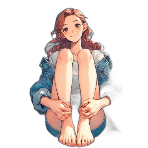 dress, shoes, jacket, face, watercolor, pixel art, anime, concept art transparent PNG cut-out