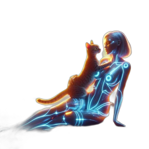 robot, jewelry, concept art, cyberpunk, fantasy art, comic book art, neon lights, outer space transparent PNG cut-out