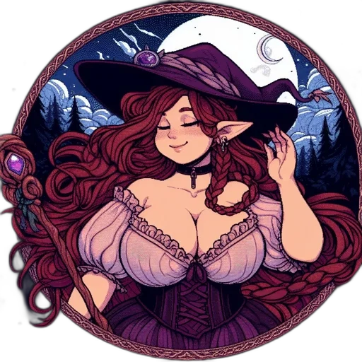 dress, pixel art, fantasy art, concept art, watercolor, dark, red, elven transparent PNG cut-out