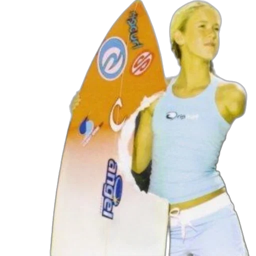 vaporwave, book, cover, featuring, woman, holding, surfboard, title transparent PNG cut-out