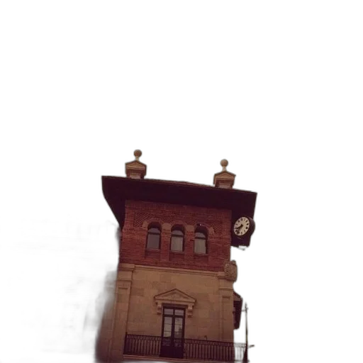 building, crown, umbrella, hat, 3d render, concept art, photorealistic, pixel art transparent PNG cut-out